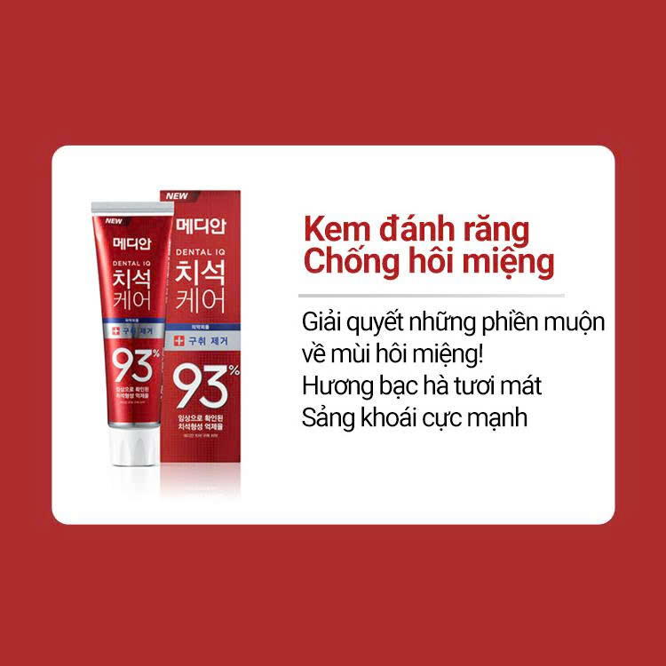Kem Đánh Răng Dental IQ 93% – Median Hàn Quốc - Image 3
